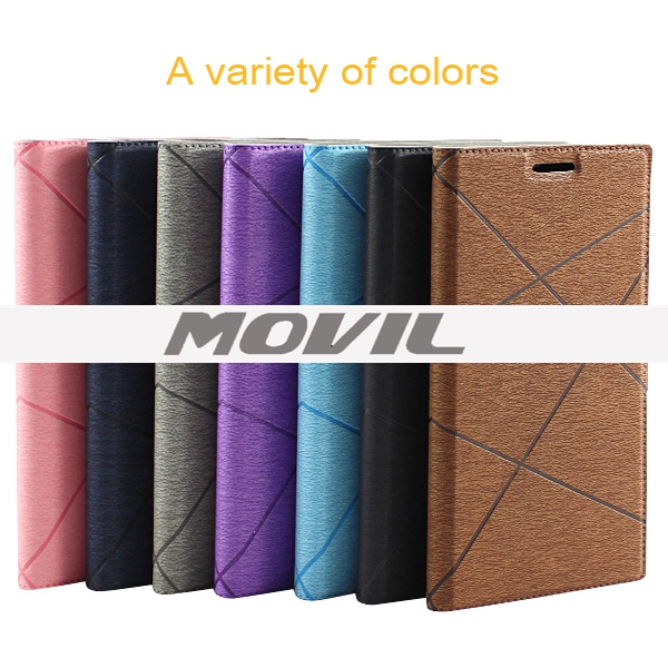 NP-2534 Funda Voltaje colores TPU Flip con ventana para Samsung Galaxy A7-18